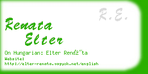 renata elter business card